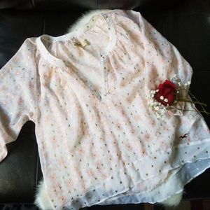 Hollister sheer blouse